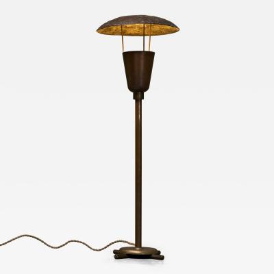 Unique Floor Lamp in Patinated Copper 1960s