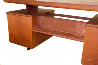 Unique French Modern Solid Rosewood Desk Pierre Chapo 1950s