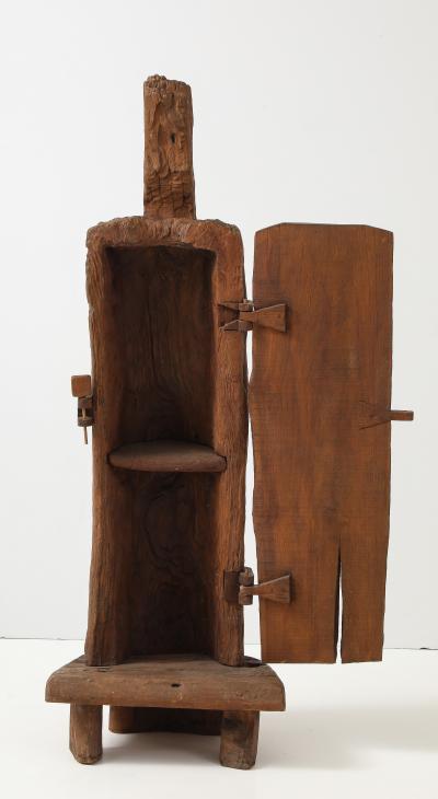 Unique Hand Carved Cabinet in the style of Alexandre Noll