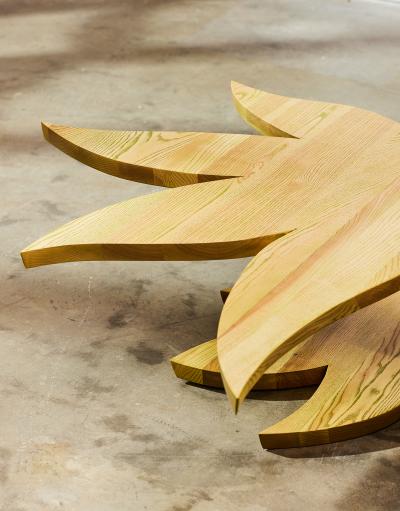 Unique Handmade Ash Coffee Table by Tam s Fecske 2020s