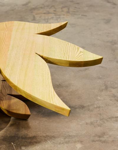Unique Handmade Ash Coffee Table by Tam s Fecske 2020s
