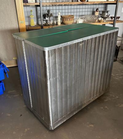 Unique Metal American Art Deco Bar