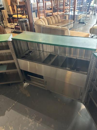 Unique Metal American Art Deco Bar