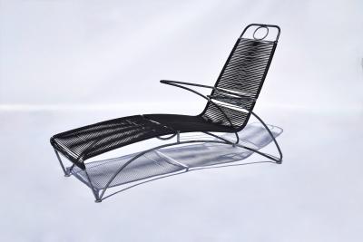 Unique Outdoor Lounge Chairs in Steel PVC Cording