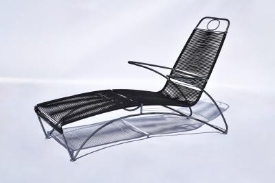 Unique Outdoor Lounge Chairs in Steel PVC Cording