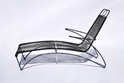 Unique Outdoor Lounge Chairs in Steel PVC Cording