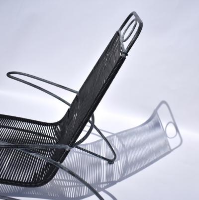 Unique Outdoor Lounge Chairs in Steel PVC Cording