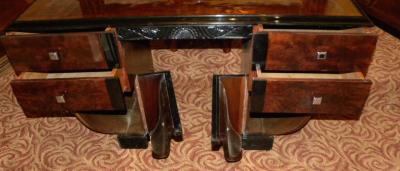 Unique Symmetrical Art Deco Desk Vanity French