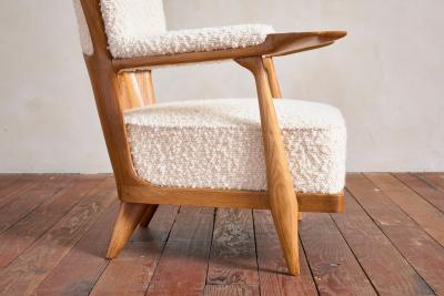 Unique Walnut Italian Arm Chairs