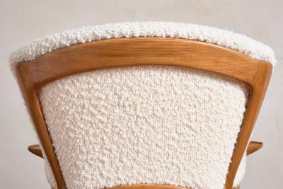 Unique Walnut Italian Arm Chairs