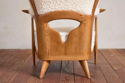 Unique Walnut Italian Arm Chairs