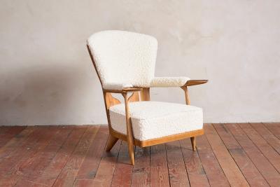 Unique Walnut Italian Arm Chairs