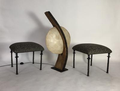 Unique Wood and Resin Lamp