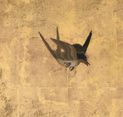 Unkoku Toyo 17th Century Japanese Unkoku Screen Flowers Birds of Winter and Early Spring