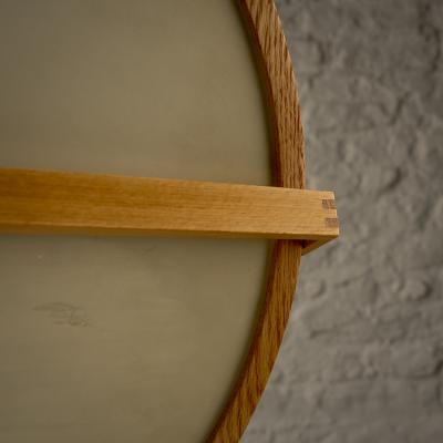 Uno Osten Kristiansson Oak and Metal Dressing Table Mirror by Uno and sten Kristiansson Sweden 1960s