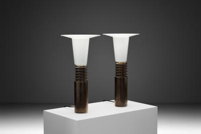 Uno Osten Kristiansson Pair of Model 1041 32 Table Lamps by Uno sten Kristiansson Sweden ca 1970s