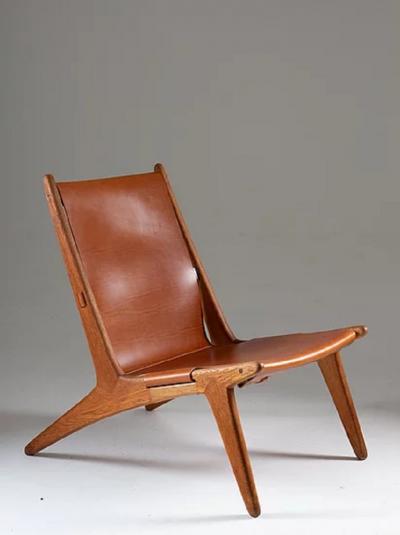 Uno Osten Kristiansson Pair of Rare Hunting Chairs 204 by Uno O sten Kristiansson for Luxus Sweden