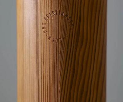 Uno Osten Kristiansson Pair of Scandinavian Midcentury Table Lamps in Pine by Luxus