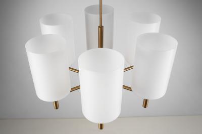 Uno Osten Kristiansson Uno sten Kristiansson Brass Ceiling Light for Luxus AB Vittsj Sweden 1960s