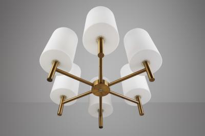 Uno Osten Kristiansson Uno sten Kristiansson Brass Ceiling Light for Luxus AB Vittsj Sweden 1960s