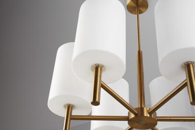 Uno Osten Kristiansson Uno sten Kristiansson Brass Ceiling Light for Luxus AB Vittsj Sweden 1960s