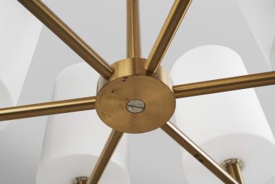 Uno Osten Kristiansson Uno sten Kristiansson Brass Ceiling Light for Luxus AB Vittsj Sweden 1960s