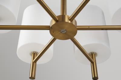 Uno Osten Kristiansson Uno sten Kristiansson Brass Ceiling Light for Luxus AB Vittsj Sweden 1960s