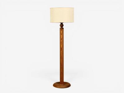 Uno Osten Kristiansson Uno sten Kristiansson Floor Lamp Pine Plastic Sweden 1970s