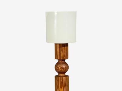 Uno Osten Kristiansson Uno sten Kristiansson Floor Lamp Pine Plastic Sweden 1970s