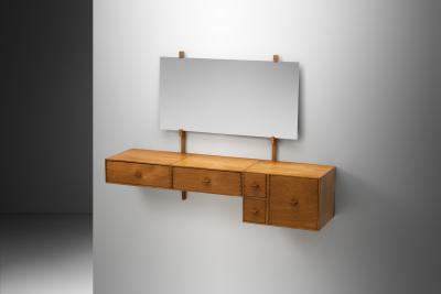 Uno Osten Kristiansson Wall Dressing Table by Uno and sten Kristiansson for Luxus Sweden 1960s