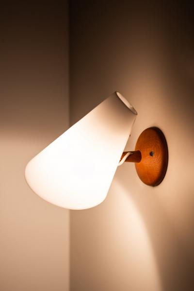 Uno Osten Kristiansson Wall Lamps Produced by Luxus