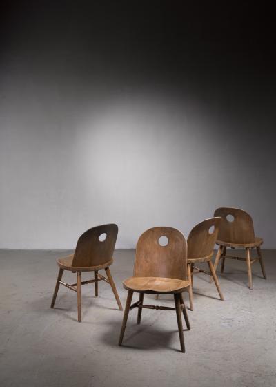 Uno hren Set of four chairs by Uno hr n for Gemla