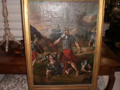 Unusual 18th Century French Louis XVI Trumeau Mirror