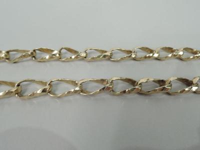 Unusual American Modern 14K Gold 37 Inch Chain