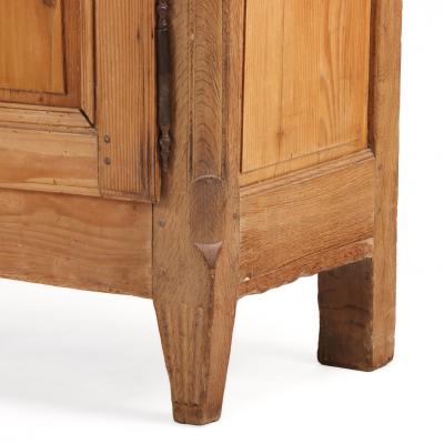 Unusual Belgian Pine and Oak Sideboard Late 19th C 