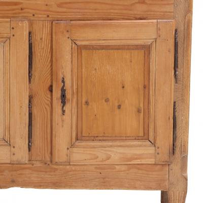 Unusual Belgian Pine and Oak Sideboard Late 19th C 