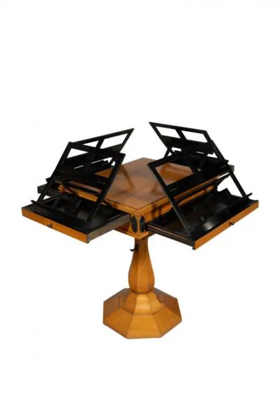 Unusual Biedermeier Birch Quartetto Music Stand