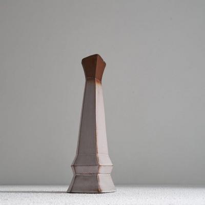 Unusual Cubist Studio Pottery Pitcher Vase 1950s