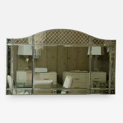 Unusual Custom Made Deco Style Mirror