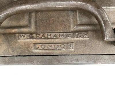 Unusual English Iron Strong Box by W Graham Son London