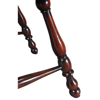 Unusual George III Mahogany Windsor Armchair