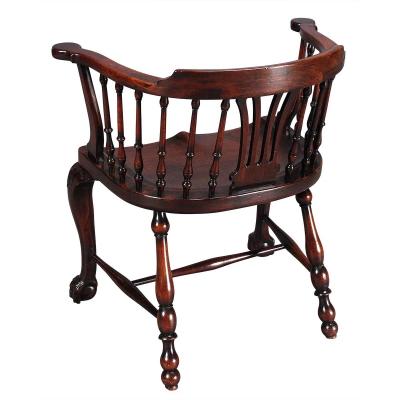 Unusual George III Mahogany Windsor Armchair
