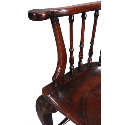 Unusual George III Mahogany Windsor Armchair
