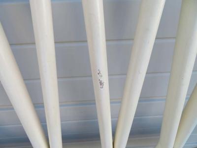 Unusual Hollywood Regency Ribbon Queen Size Head Board Midcentury