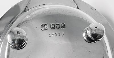 Unusual Hukin and Heath Sterling Silver Sake or Brandy Set London 1904