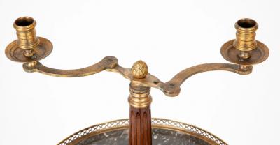 Unusual Louis XVI Style Two Lite Table Stand