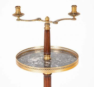 Unusual Louis XVI Style Two Lite Table Stand