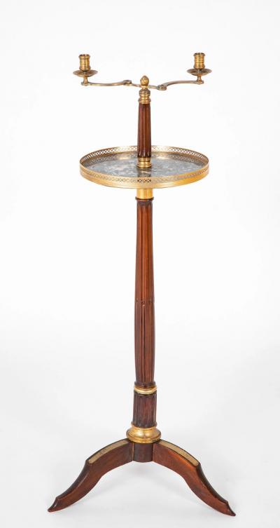 Unusual Louis XVI Style Two Lite Table Stand
