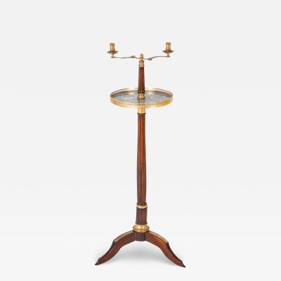 Unusual Louis XVI Style Two Lite Table Stand