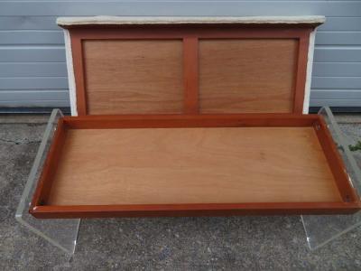 Unusual Lucite Piano Bench Mid Century Modern
